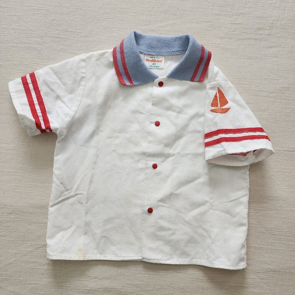 Vintage Healthtex Boat Shirt 3t - Picture 2 of 9